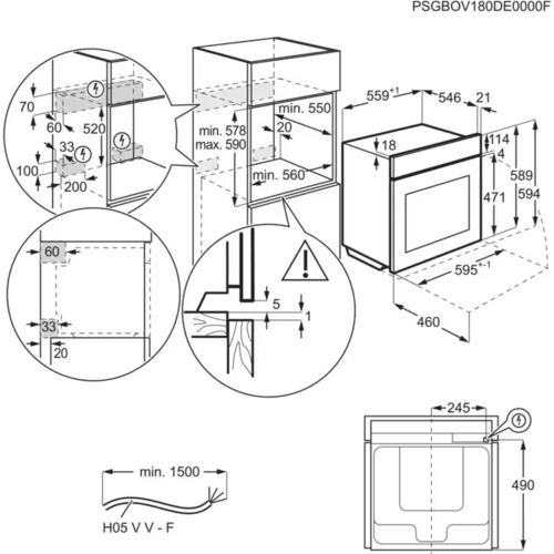 AEG BPE742380B Oven